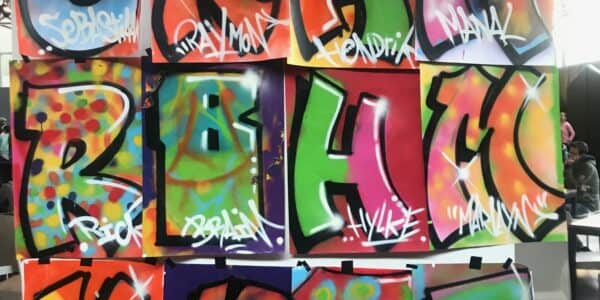 Graffiti Presentatie Speciaal Onderwijs Festival